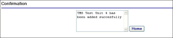 Add device confirmation page