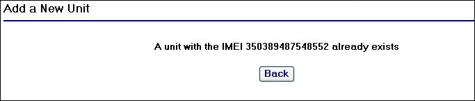 Add device error page