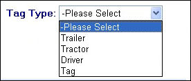 Tag Type Drop Down