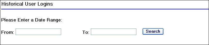 Historical User Logins Page