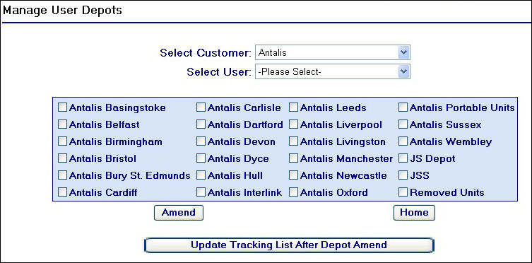 Antalis Depot Example
